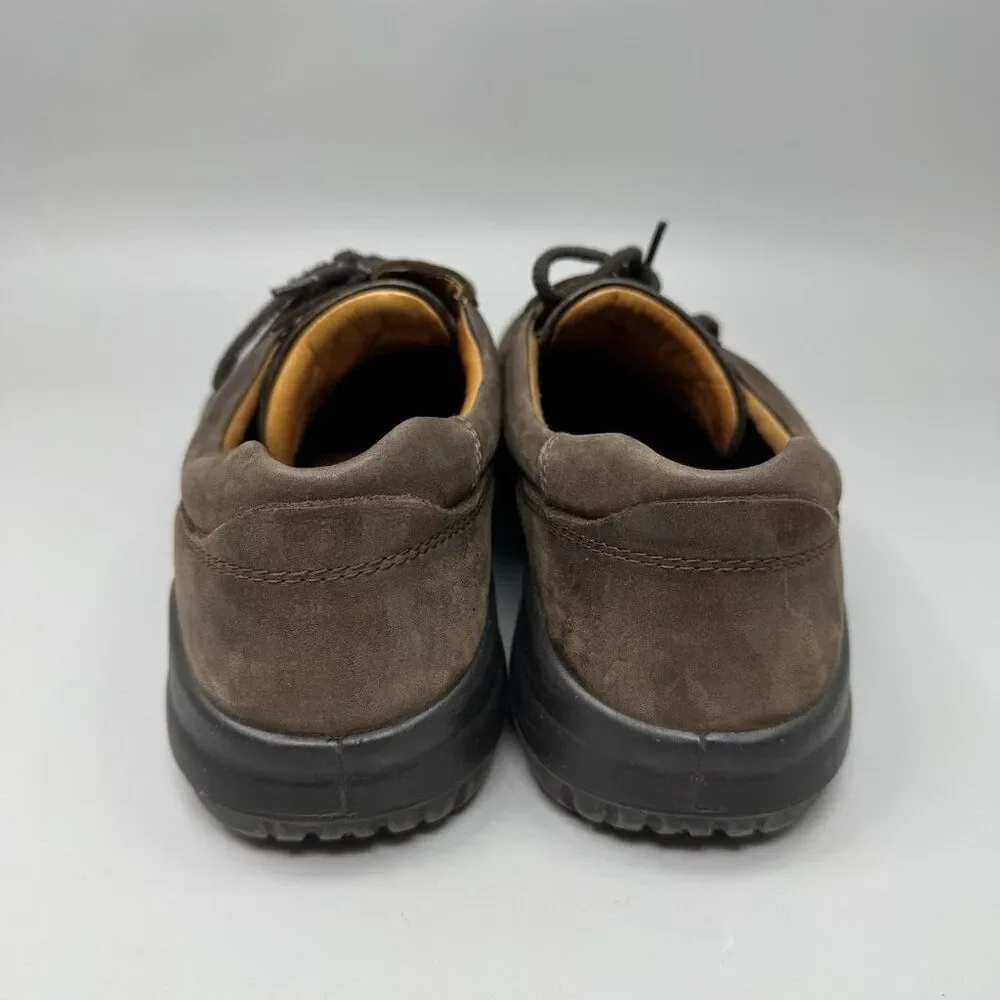 Ecco Seawalker Casual Walking Shoes Brown Leather Mens Size 46 US 12